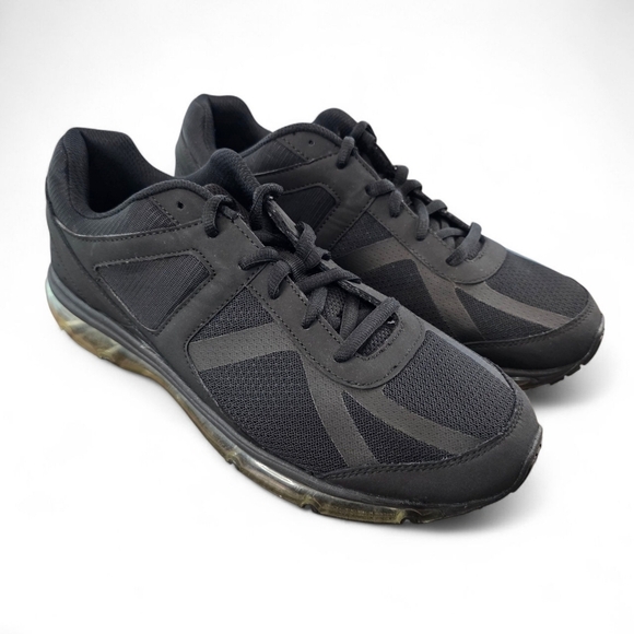 SafeTstep Men’s Black Slip Resistant Comfort Work Shoes Sneakers Size 10.5W Wide main image 10